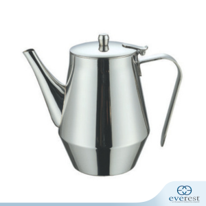STAINLESS STEEL DELUXE COFFEE POT WITH LID